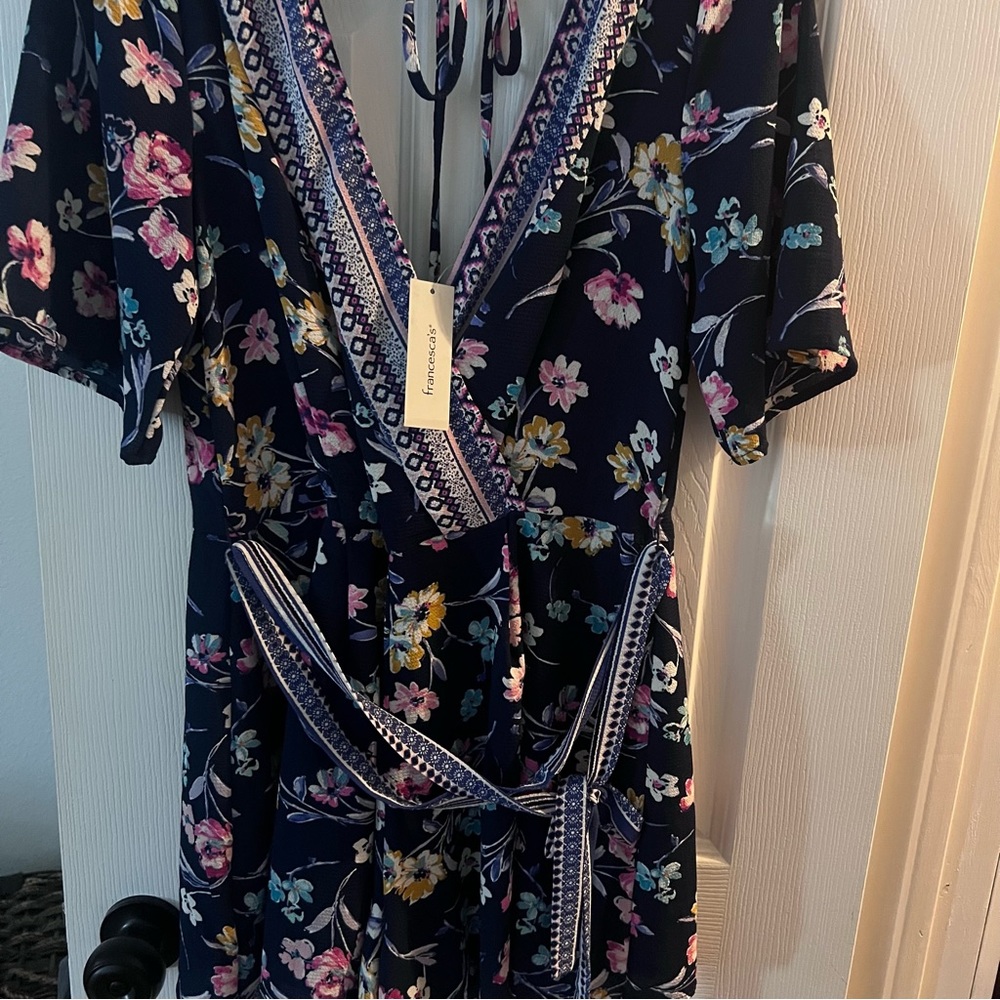 Francesca’s floral print romper size M.